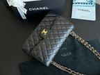 Classic Flap Jumbo Black Caviar Gold Hardware